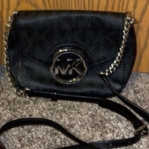 EUC MK black small purse.